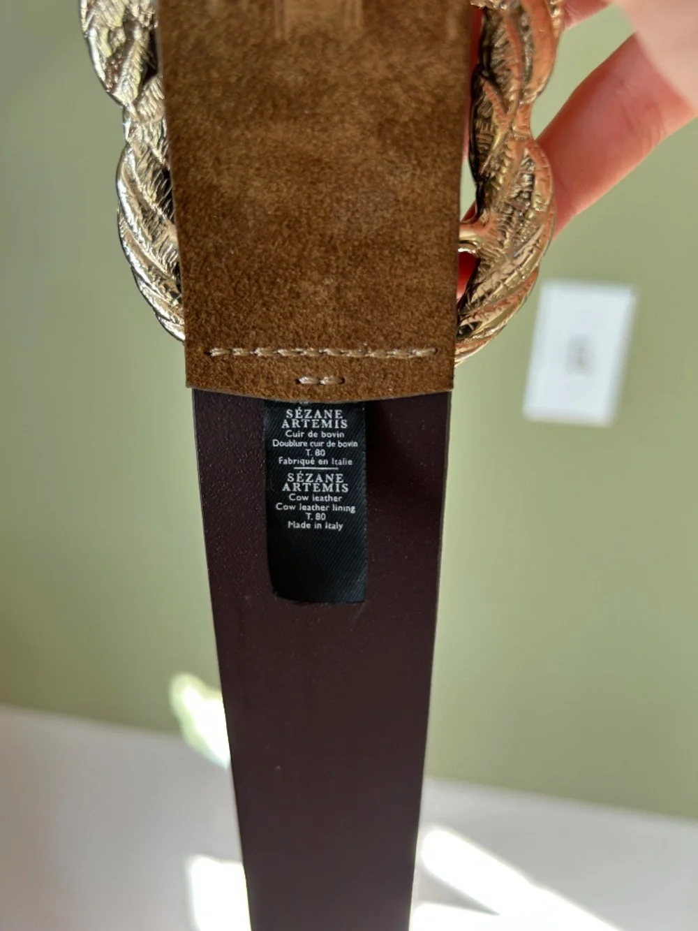 Sezane Suede Artemis Belt - Picture 3 of 3